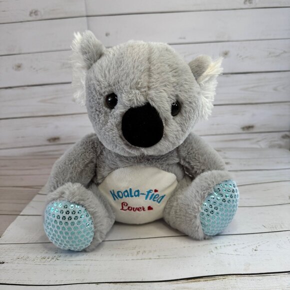Homerbest Koala Valentines Lover Plush Stuffed Animal Toy Sparkling Blue Paws - Picture 3 of 9